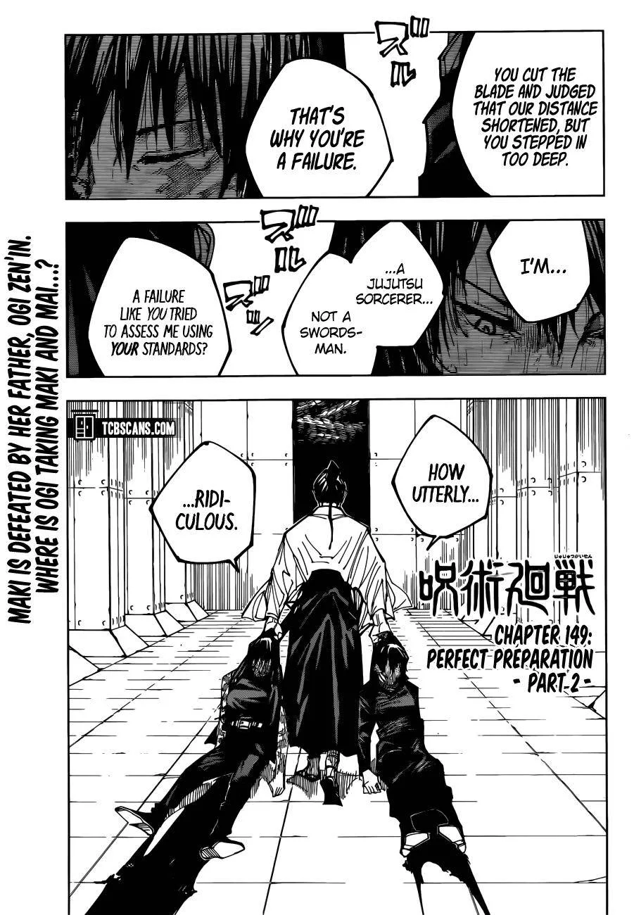 Jujutsu Kaisen, Chapter 149 - Manga Leaks